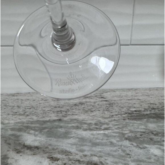 Rosenthal Motif Small Crystal Wine Glasses Set Of 4 Signed Retired. - Picture 6 of 6